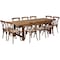 Flash Furniture Rectangle Antique Farm Table, Wood Top, Wood Grain XA-FARM-13-GG - alternate 2
